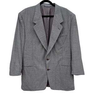 Canali Proposta Gray Houndstooth Dinner Jacket Made in Italy Men Size US 44R